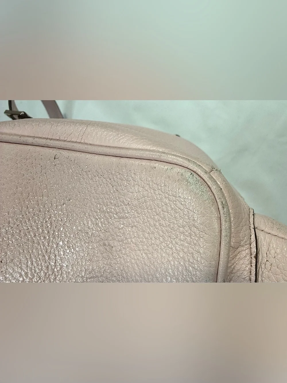 kate spade Pale Pink Pebbled Leather  Backpack